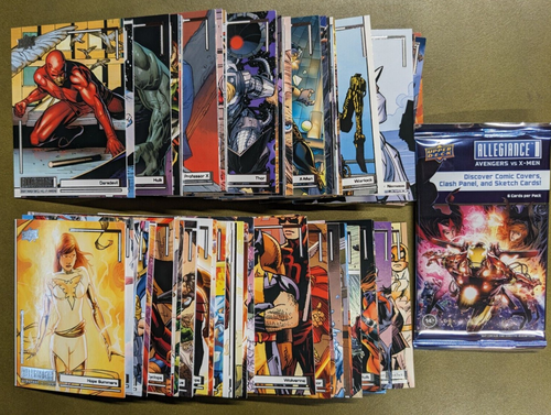 2024 Upper Deck Allegiance Avengers vs X-men COMPLETE BASE SET (90) + Wrapper - Picture 1 of 1