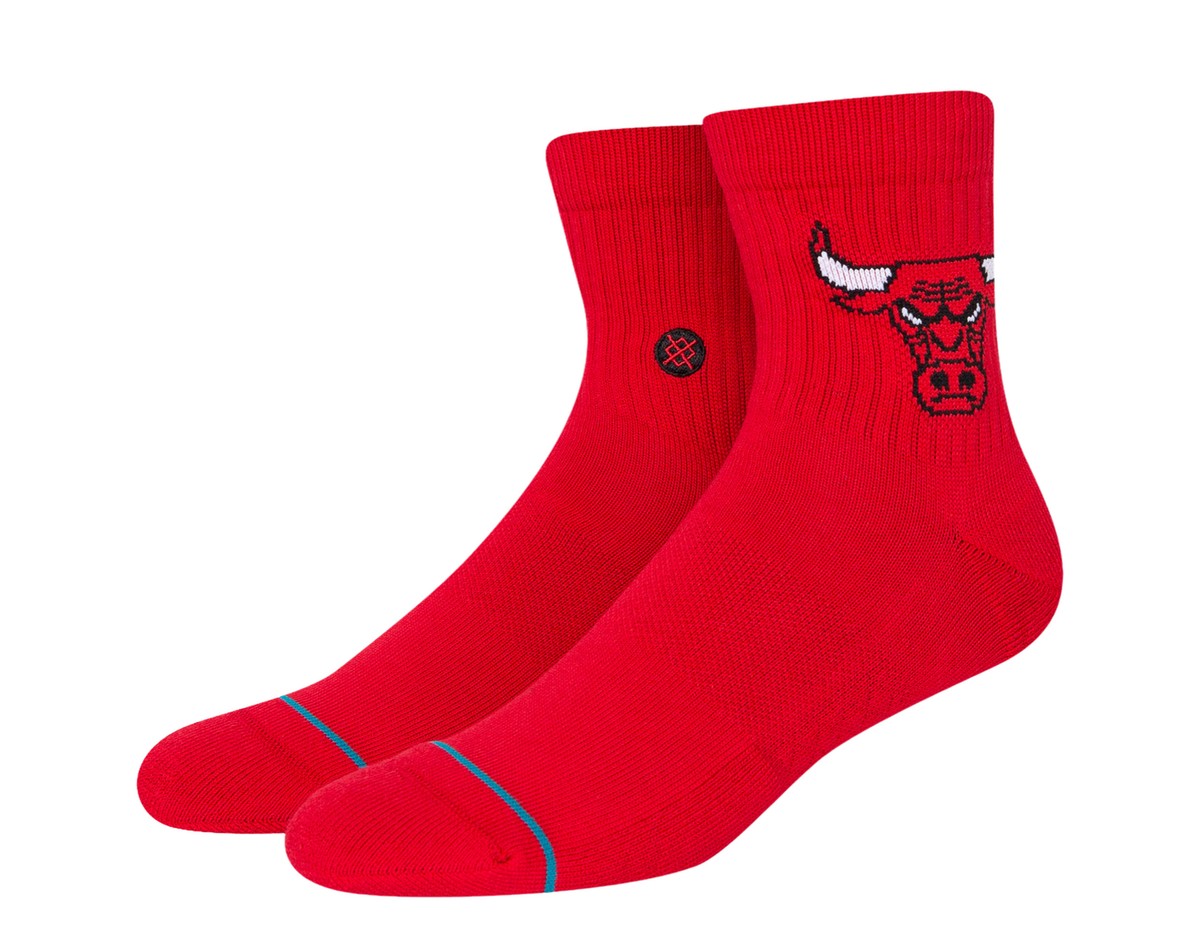 Stance x NBA Chicago Bulls Quarter Ankle Red Socks