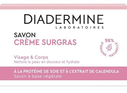 *Lot de 4* savon crème surgras Diadermine protéine de soie & calendula 100g - 第 2/4 張圖片