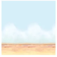 Desert Sky & Sand Theme Backdrop 4 Feet x 30 FeetB17