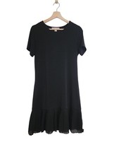 Michael Michael Kors Dress, Women's Small, Black, Pleated Shift Wedding Business