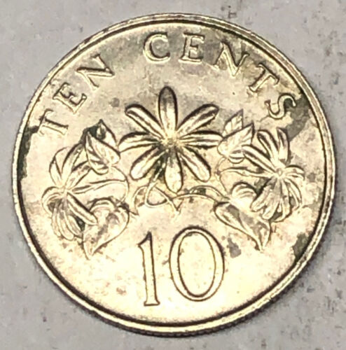 1989 Singapore 10 Cents Coin