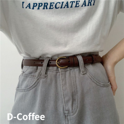 Women Retro Metal Buckle PU Leather Waist Belt for Jeans  display picture 3