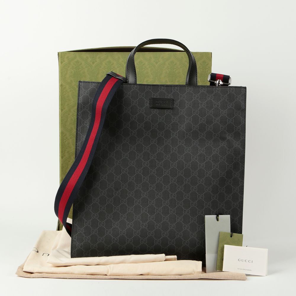 Gucci 495559 GG Supreme Tote Shoulder Bag 120478680 | eBay