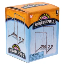 Rhode Island Novelty - NEWTON'S CRADLE [Physics in Motion](3.5 inch) - New