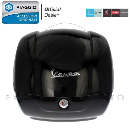 BAULETTO 42LT NERO 94 ORIGINALE PIAGGIO VESPA GTS SUPER 300 2012-2013 - Imagen 2 de 4
