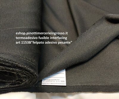 Tessuto Interfaccia Termoadesiva Per Cucito, Larghezza 100 Cm X 1 Metro, Bianco, Leggero/medio, Per Trapuntatura E Sartoria