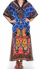 Women Caftan African Dashiki Kaftan Hippie Boho Cocktail Casual Dress free Size