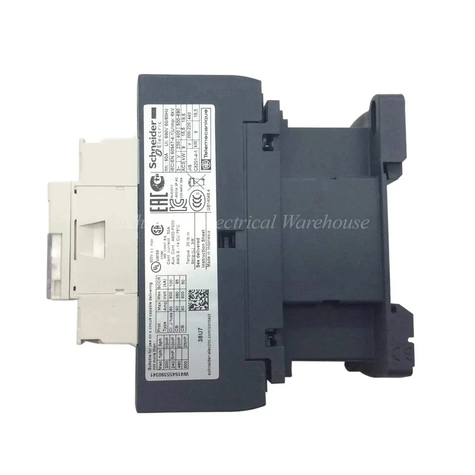 Schneider Electric / Telemecanique Contactor 230Vac Coil 3 Pole 38A LC1D38U7 - image 2 of 4