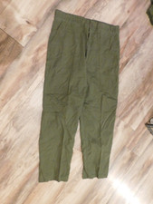 US ARMY MENS UTILITY OG 507 PANTS SIZE 35 x 31  WITHOUT FRONT ZIPPER 
