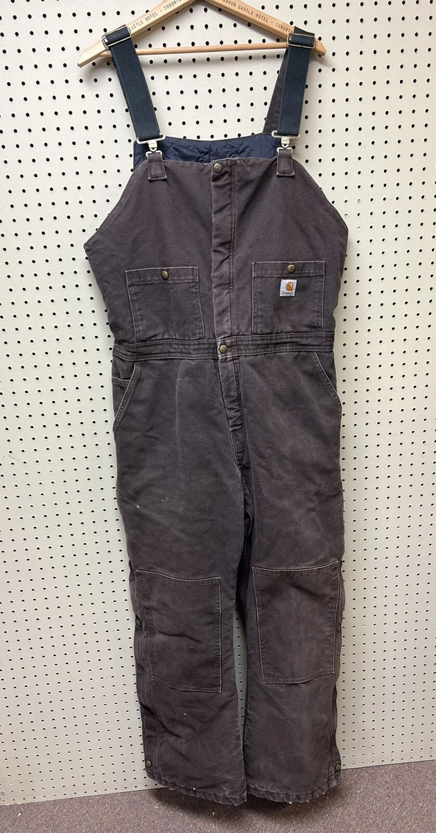 Carhartt Double Front Dark Brown Women's Bib Overall