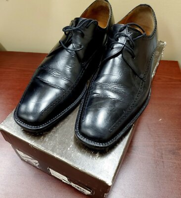 Mens Mezlan Black Leather Dress Shoes M 1113