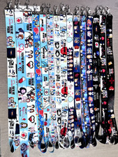 20pcs cartoon anime mix Neck Strap Lanyard Key chain ID Phone Card Badge Holder