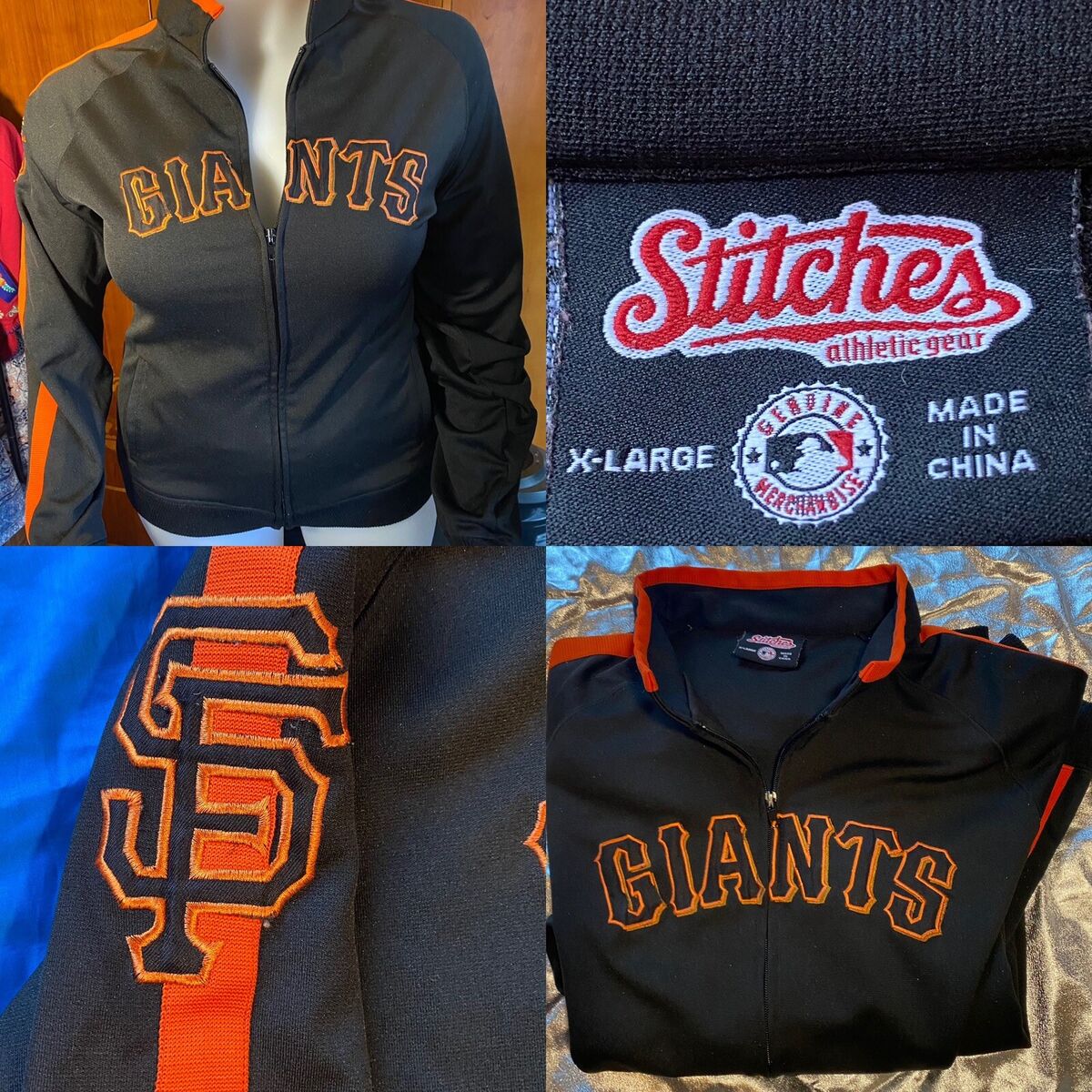 San Francisco Giants Zipper Jacket Stitches Athletic Gear X San Francisco Giants Zipper Jacket Stitches Athletic Gear X