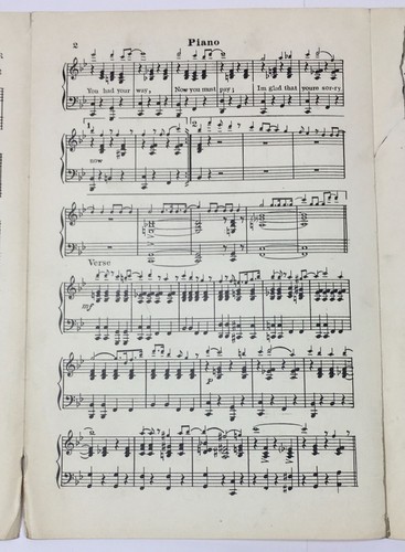 1923 Piano Sheet Music Who's Sorry Now By Bert Kalmar & Harry Ruby Mills Inc - Picture 3 of 6