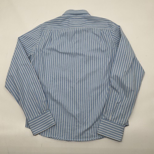 Abercrombie & Fitch Shirt Mens Sz L Blue Stripe Career Formal Wear Long Sleeve - Picture 3 of 9