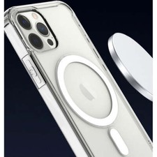 Pro MagSafe Magnetic Transparent Clear Edge Bumper Armor Case