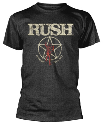 Rush 'American Tour 1977' (Dark Grey) T-Shirt