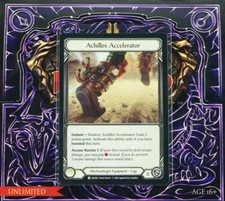 Flesh And Blood Achilles Accelerator Standard Unlimited ARC005 Arcane Rising