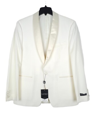 Lauren Ralph Lauren Classic-Fit Wool Dinner Jacket Off White 41R