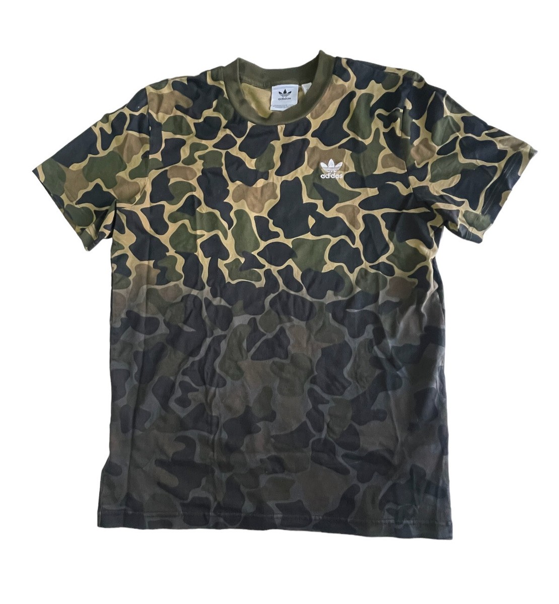 Adidas Originals Camouflage T-Shirt Men's Small Crewneck