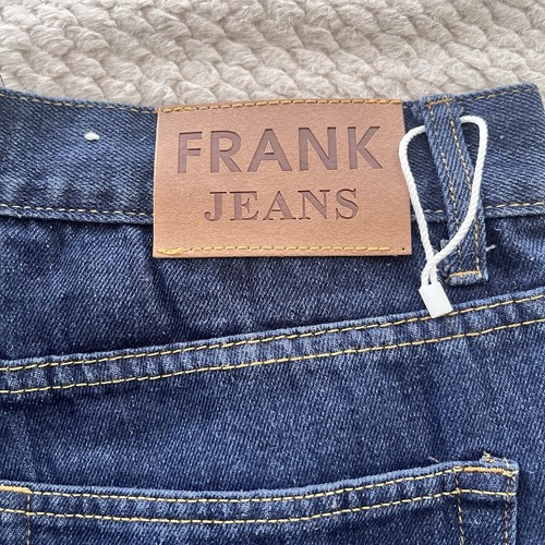 Frank Jeans 2019 Mens Dark Blue Cotton Straight Relaxed Denim Size 36 - Picture 5 of 9