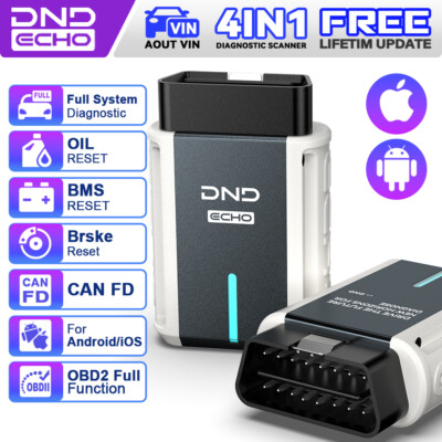 DND ECHO Automotive OBD2 Scanner All System Diagnostic Scan Tool Oil BMS EPB New