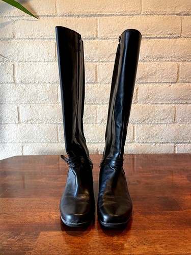 Black Leather Clarks Active Air Calf 