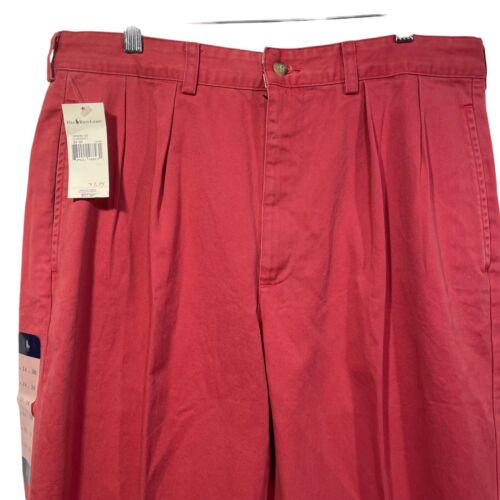 Polo Ralph Lauren Mens Andrew Pant Salmon Pink 34 X 30 Pleated Front Chino NWT - Picture 2 of 11