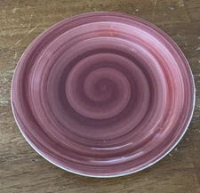 Philippe Richard SWIRL Cranberry Red 7 1/2" Salad Dessert Plates
