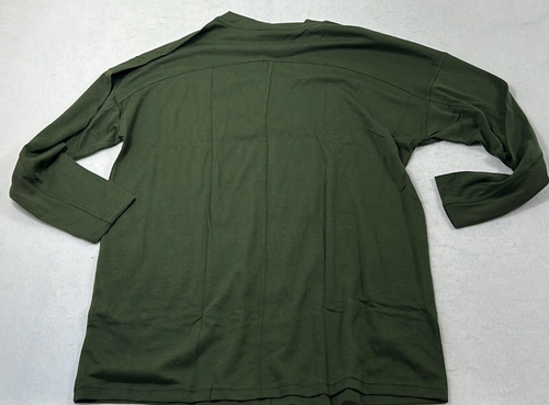 Gymshark T-Shirt Green Long Sleeve Activewear Crew Neck Pullover Womens Size M - Picture 2 of 8