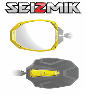 Yellow Seizmik Photon Side View Mirrors for 2017-2023 Can-Am Maverick X3 / MAX