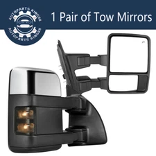 Power Heated Tow Mirrors for 1999- 2007 Ford F250-F550 Super Duty Smoke Signals