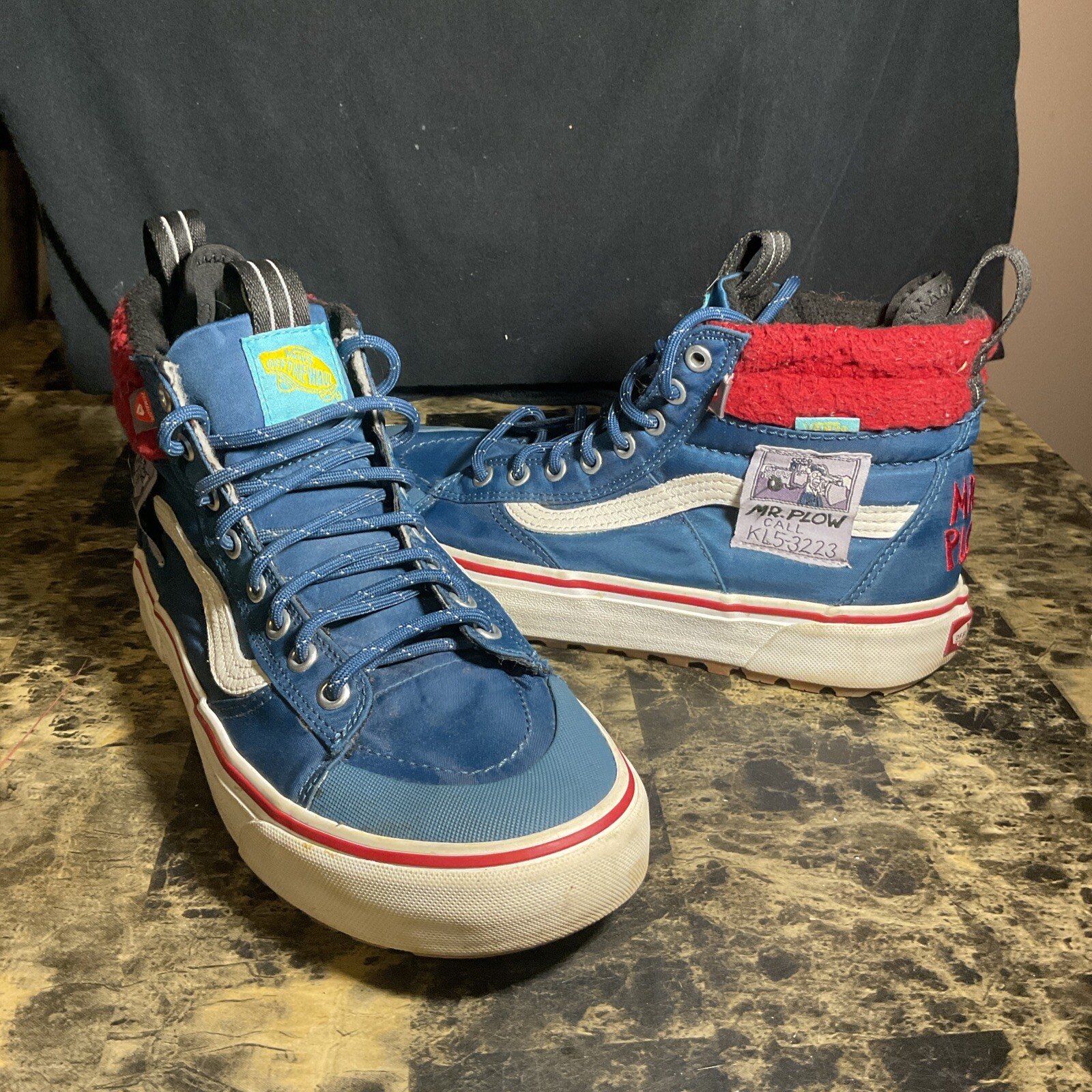 The Simpsons X Vans Sneaker Mens 8 Womens 9.5 Mr Plow Sk8-Hi MTE 2.0 DX Shoe Y2K