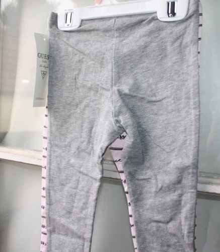 New Guess Pants Girls size 2T Two Pair Pink & Gray Leggings Retail $24 -Q ! - Picture 4 of 6