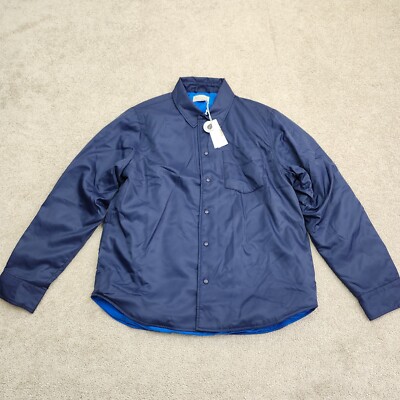Outerknown Men Medium Evolution ECONyl Shirt Jacket Blue