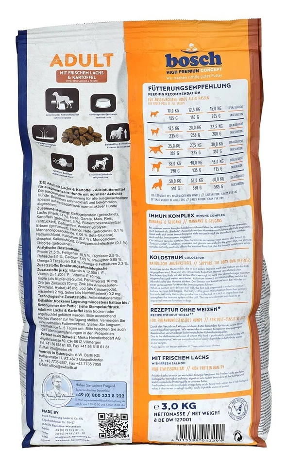 4015598013291 Bosch 09030 Adult Salmon Potato  3 kg bosch - Bild 4 von 4