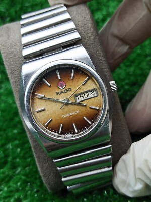 ORIGINAL RADO COMPANION WATCH AUTOMATIC 70s SWISS RARE SILVER SWISS