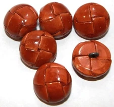 ATbutton 7/8" Tan Genuine Leather Buttons