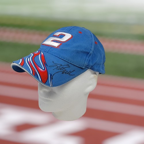 Cappello da baseball firmato Y2k Flame Miller Lite Penske Racing NASCAR 2 Kurt Busch - Foto 2 di 10