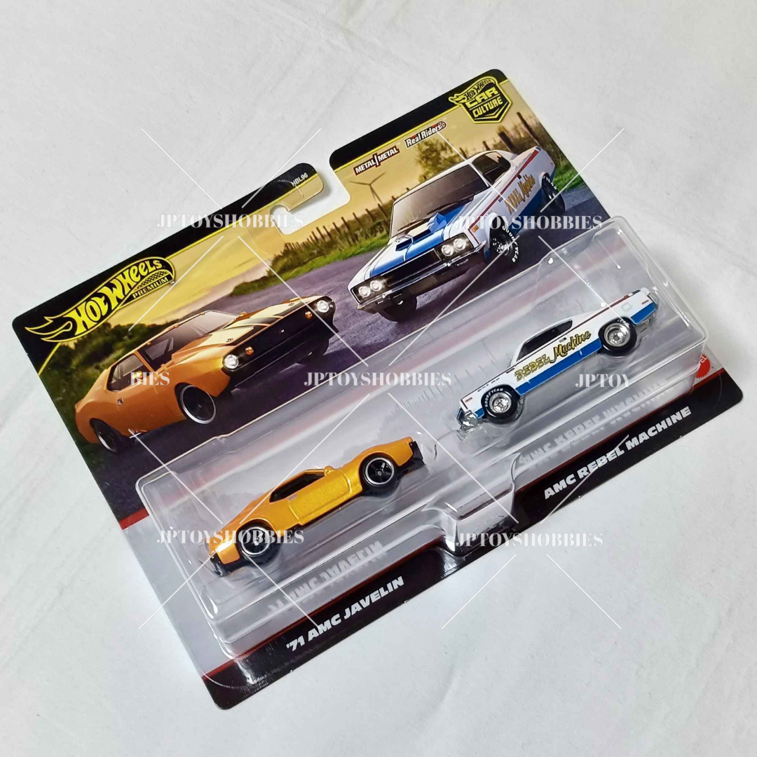 Hot Wheels 2 Pack '71 AMC Javelin / AMC Rebel Machine Set 1 8 16