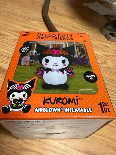 HELLO KITTY 4.5 FT.! Kuromi Halloween Airblown Yard Inflatable By Saniro - Picture 8 of 11