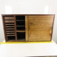 42" x 24" x 11" Custom Fab Wooden Machinist Small Parts Hobbiest Cabinet