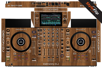 Denon SC Live 4 | Color Wood 2 | Protective Decal | StyleFlip