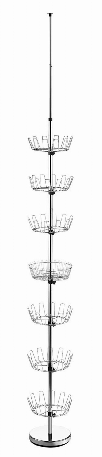 36 Pair Floor To Ceiling Rotating Shoe Rack Storage Display Closet