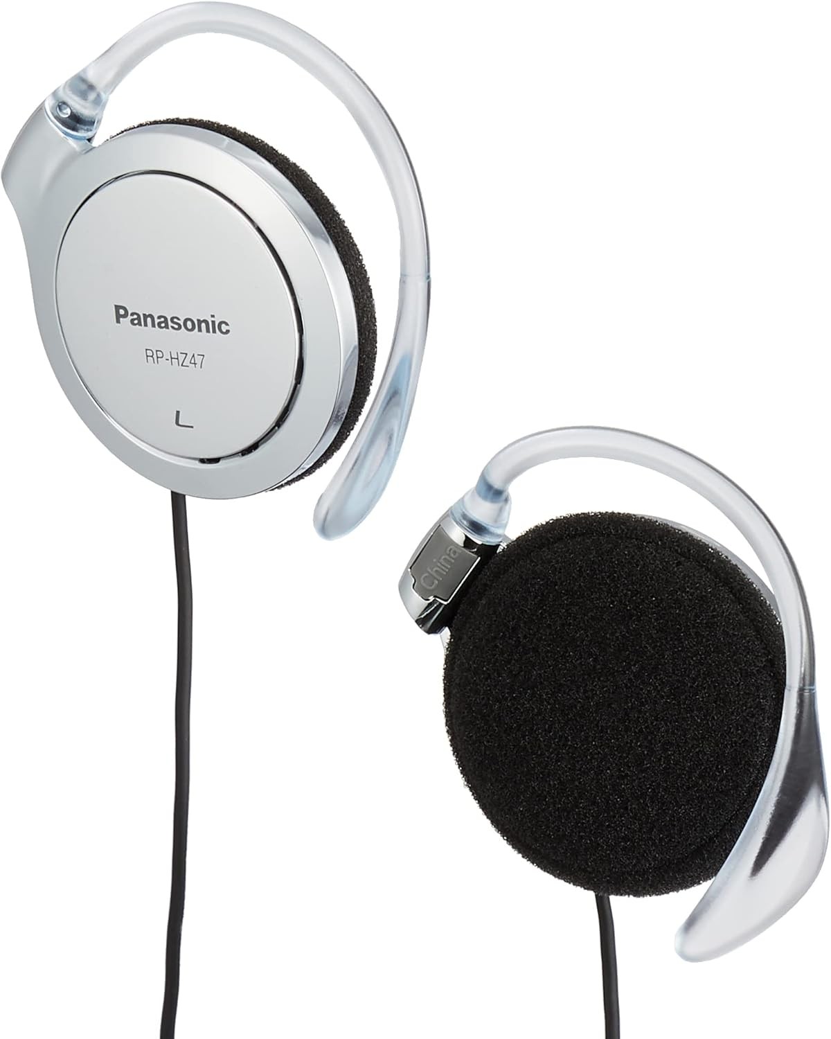 Panasonic RP-HZ47 Clip-On Open Type Stereo Headphones 30mm, 20&Omega;, 1m Cord JP