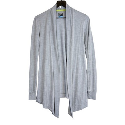 Icebreaker Merino Womens Bliss Wrap Cardigan Cool Lite Gray - S
