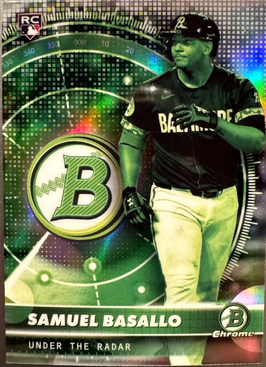 ⚾⚾2026 Bowman Chrome SAMUEL BASALLO GREEN Refractor Top Prospect RC⚾⚾