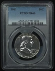 Franklin Half Dollar. 1961 PGCS PR66. Lot # 9065-287-198