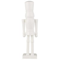 Ib Laursen Nussknacker Weiß H=21 Holz Stehend Weihnachten Deko Figur Skandi Top